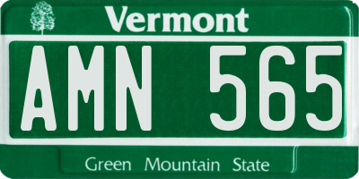 VT license plate AMN565