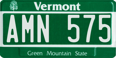 VT license plate AMN575