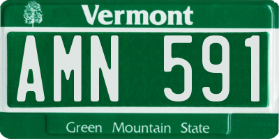 VT license plate AMN591