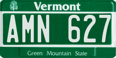 VT license plate AMN627