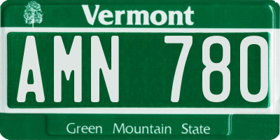 VT license plate AMN780