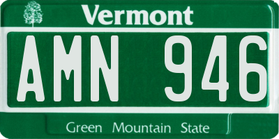 VT license plate AMN946