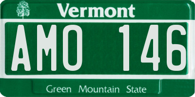 VT license plate AMO146
