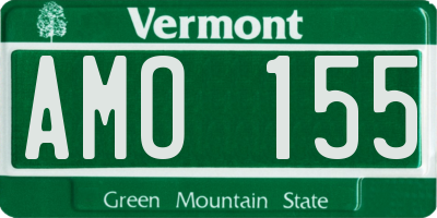 VT license plate AMO155