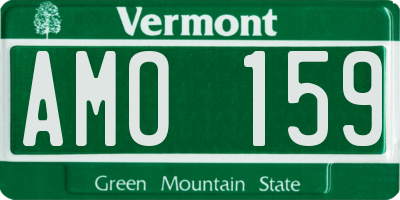 VT license plate AMO159