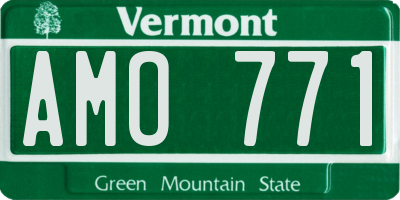 VT license plate AMO771