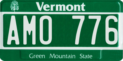 VT license plate AMO776