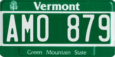 VT license plate AMO879