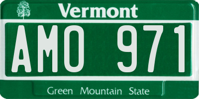 VT license plate AMO971
