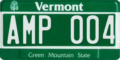 VT license plate AMP004