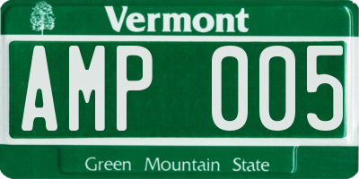 VT license plate AMP005