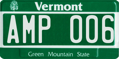 VT license plate AMP006