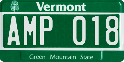 VT license plate AMP018