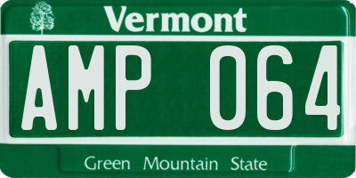 VT license plate AMP064