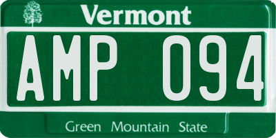 VT license plate AMP094