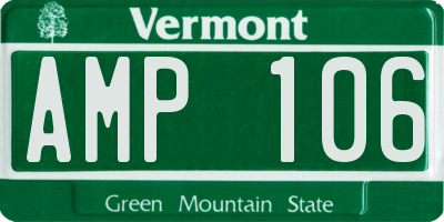 VT license plate AMP106