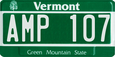 VT license plate AMP107