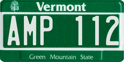 VT license plate AMP112