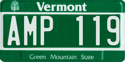 VT license plate AMP119