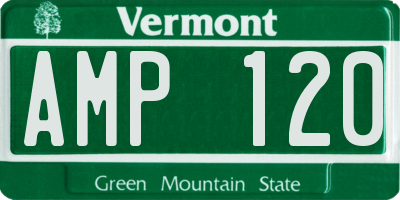 VT license plate AMP120