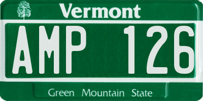 VT license plate AMP126