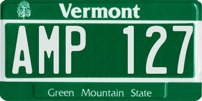 VT license plate AMP127