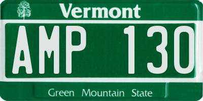 VT license plate AMP130