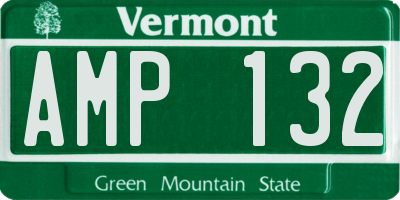 VT license plate AMP132