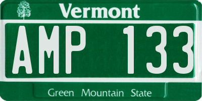 VT license plate AMP133