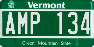VT license plate AMP134
