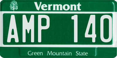 VT license plate AMP140