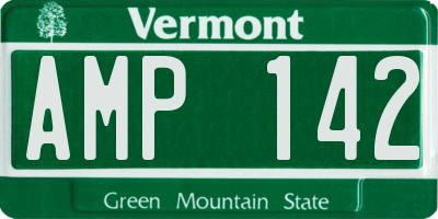 VT license plate AMP142