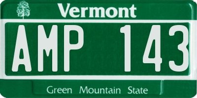 VT license plate AMP143