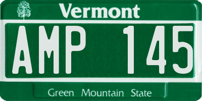 VT license plate AMP145