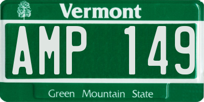 VT license plate AMP149