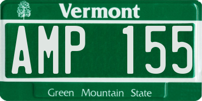 VT license plate AMP155