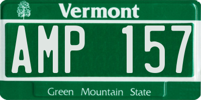 VT license plate AMP157