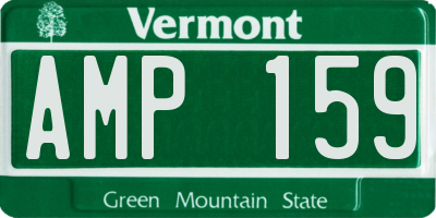 VT license plate AMP159