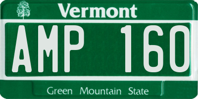 VT license plate AMP160