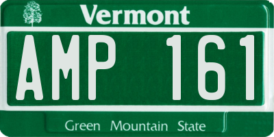 VT license plate AMP161