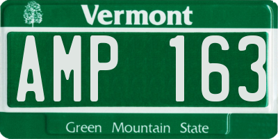 VT license plate AMP163