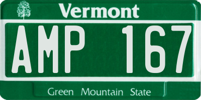 VT license plate AMP167