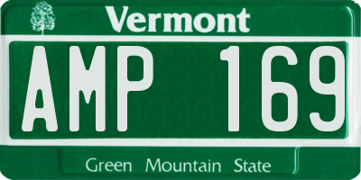 VT license plate AMP169