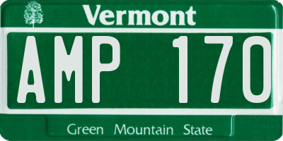 VT license plate AMP170