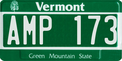 VT license plate AMP173