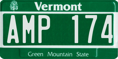 VT license plate AMP174
