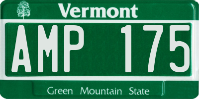 VT license plate AMP175