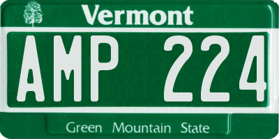VT license plate AMP224