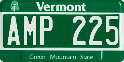 VT license plate AMP225