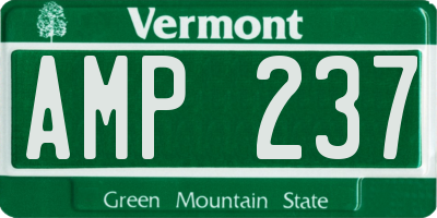 VT license plate AMP237